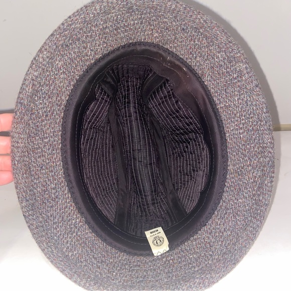 Vintage Hat Mens Medium Wool Tweed Walking Bucket Union Made in USA Retro - Picture 13 of 13